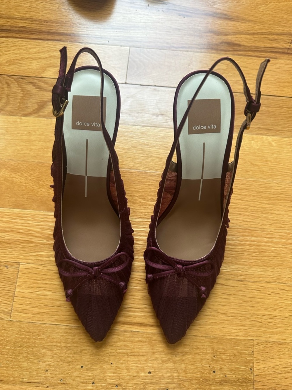 Dolce Vita Yela Slingback Pump in Cranberry - Picture 3 of 6